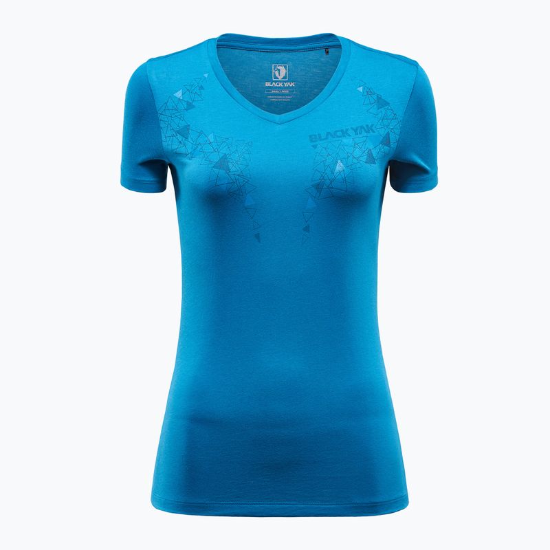 Damen BLACKYAK Senepol Half Yak Trekking Shirt blau 2001030AM