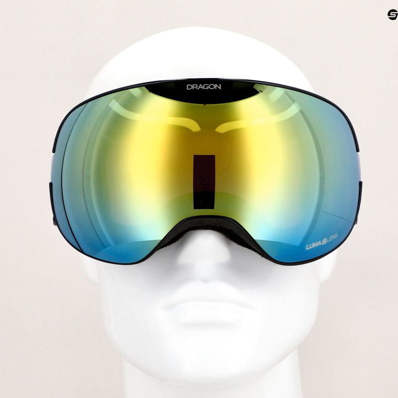 DRAGON X2 classic grau/lumalens gold ion/amber Skibrille 12
