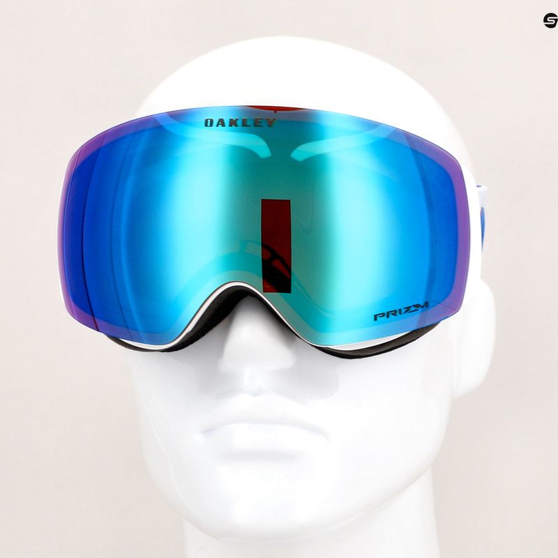 Oakley Flight Deck Mikaela Shiffrin Unterschrift / Prizm Argon Iridium Skibrille 7
