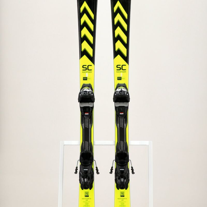 Völkl Racetiger SC Black + vMotion 10 GW schwarz/gelb Abfahrtsski 11