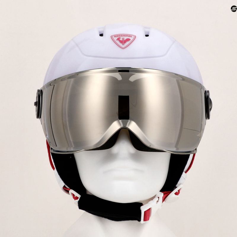 Rossignol Kinder Skihelm Whoopee Visor Stöße weiß 13