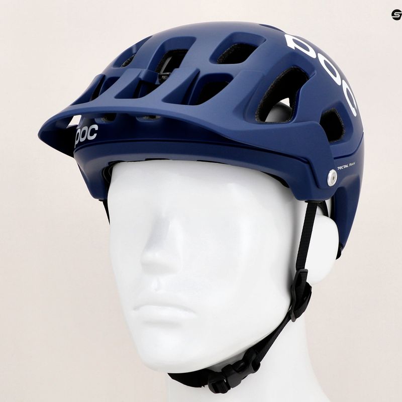 MTB Fahrradhelm POC Tectal Race MIPS Blei blau/Wasserstoff weiß matt 10