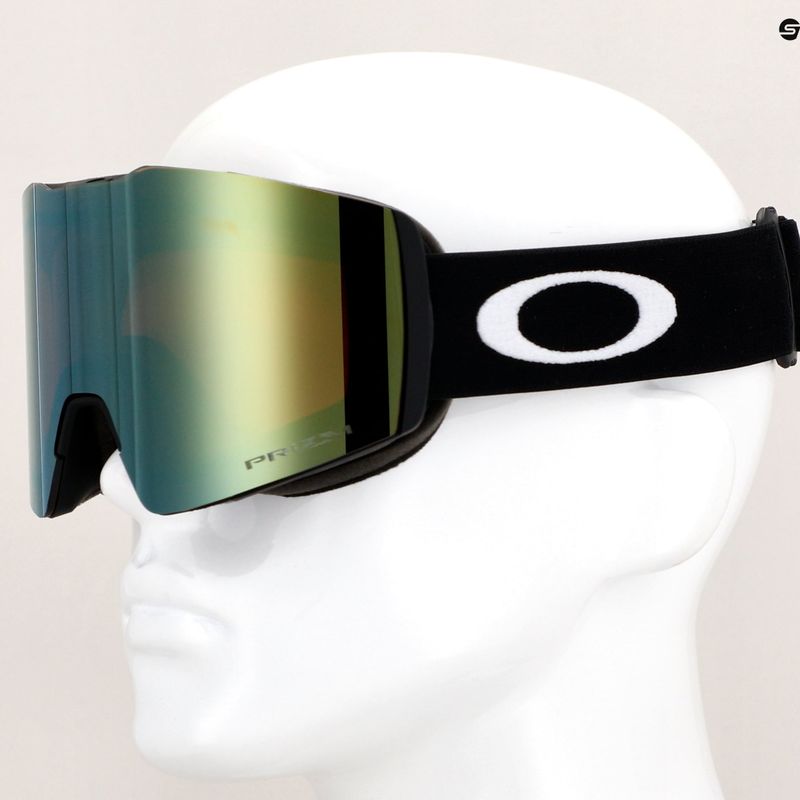Oakley Fall Line matt schwarz/prizm Salbei Gold Skibrille 10