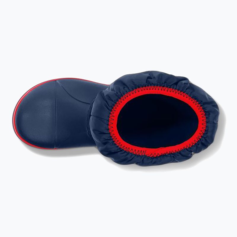 Crocs Winter Puff Kinder Schneestiefel navy/rot