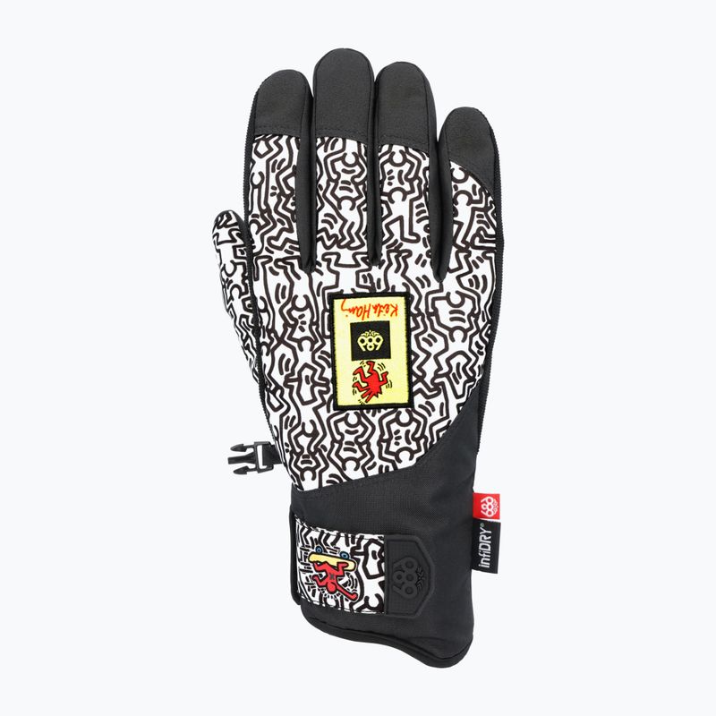 Snowboard Handschuhe 686 Primer keith haring weiß
