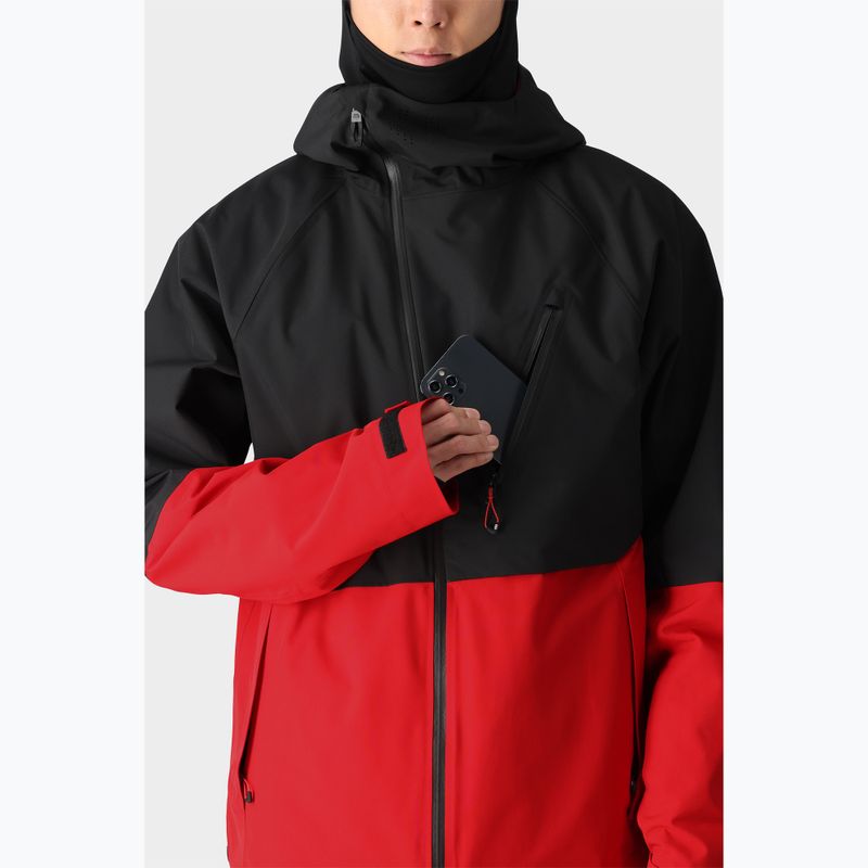 Snowboardjacke Herren 686 Hydra Thermagraph true red colorblock 5