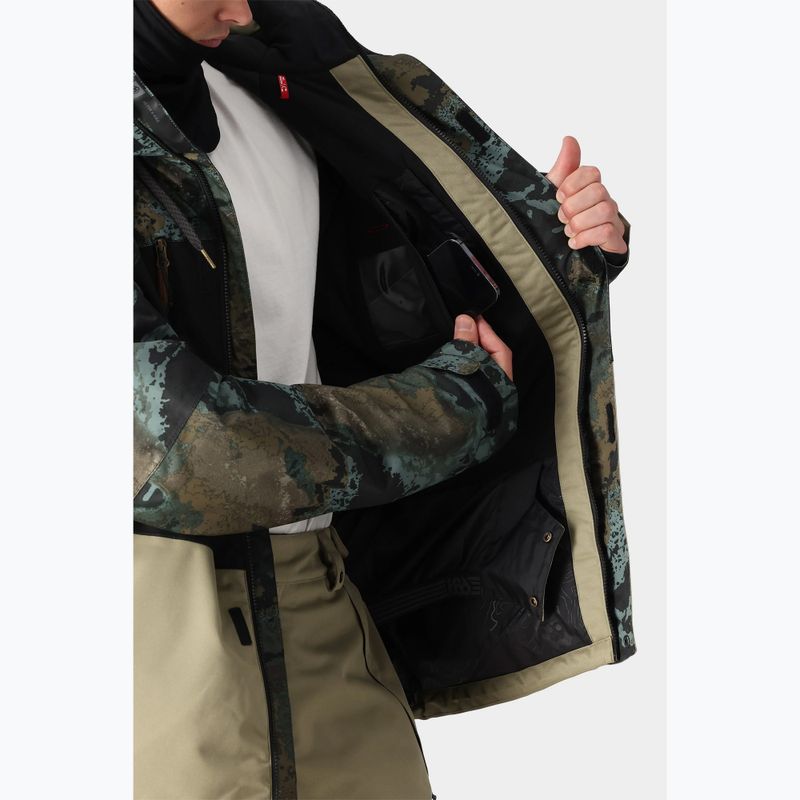 Snowboardjacke Herren 686 Geo cypress green hemisphere colorblock 5