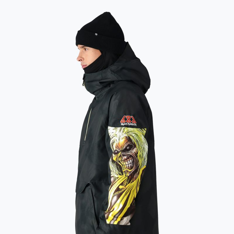 Snowboardjacke Herren 686 Renewal Insulated Anorak iron maiden eddies black 4
