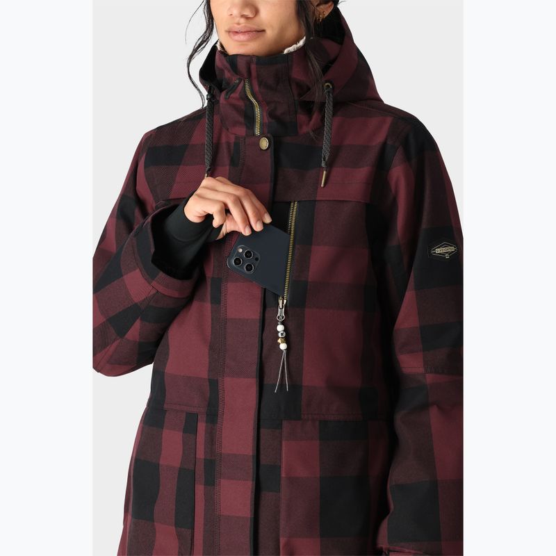 Snowboardjacke Damen 686 Spirit sassafras plaid 5