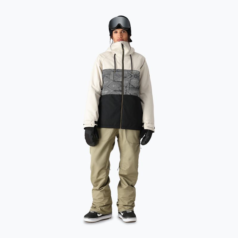 Snowboardjacke Damen 686 Athena Insulated limestone colourblock 2