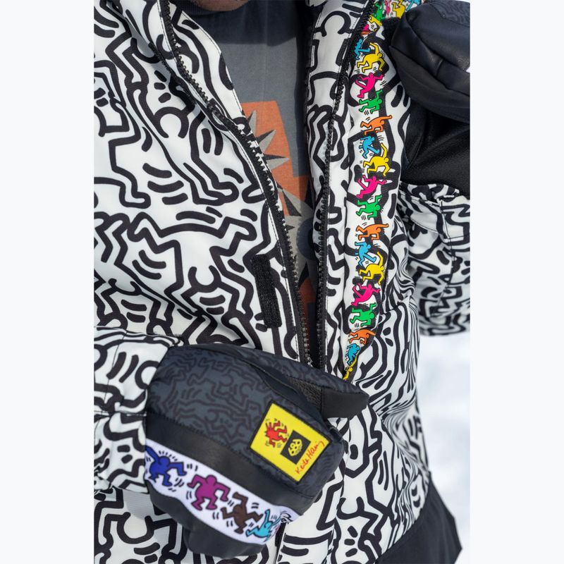 Snowboardjacke Herren 686 Spectra Insulated keith haring white colorblock 2