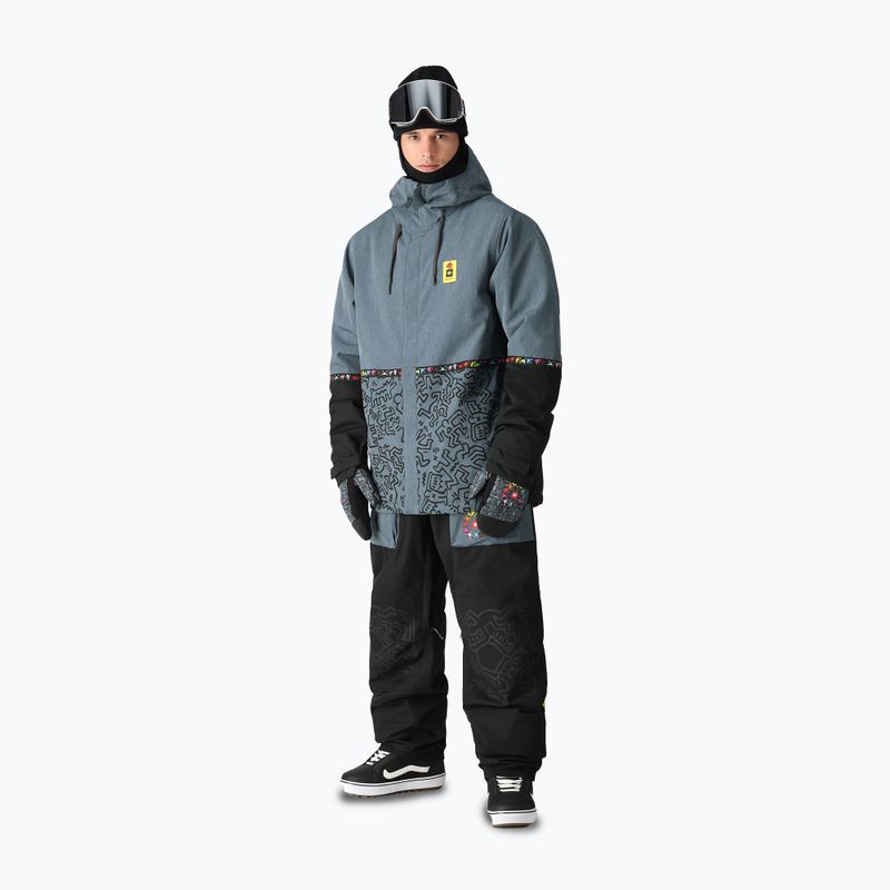 Snowboardhose Herren 686 Ghost keith haring denim colorblock 2