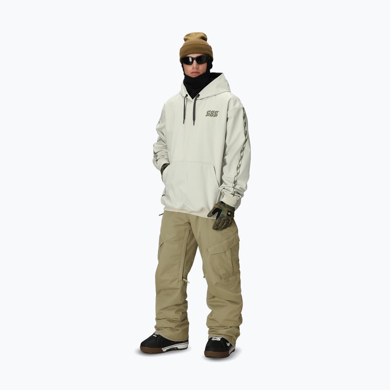 Herren Snowboard-Hoodie 686 Waterproof Team Hoody limestone 2