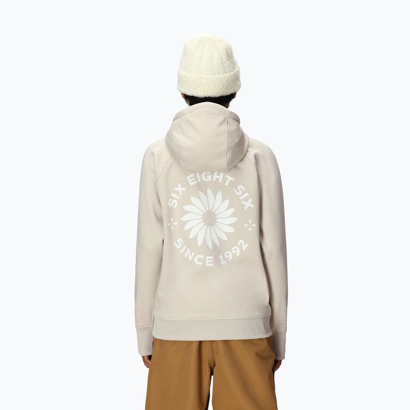 Damen Snowboard-Hoodie 686 Bonded Fleece Pullover Hoody limestone 3