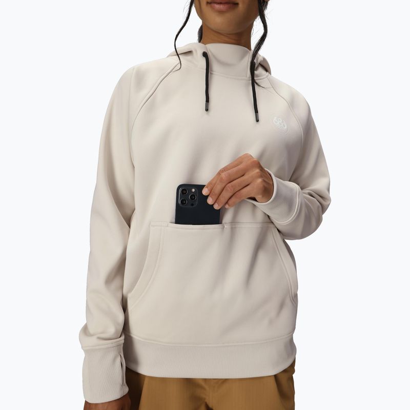 Damen Snowboard-Hoodie 686 Bonded Fleece Pullover Hoody limestone 5