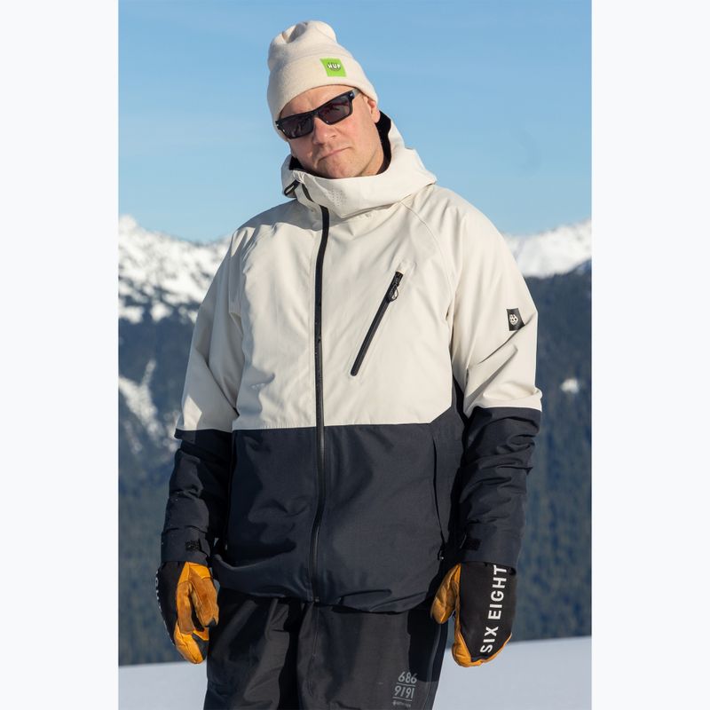 Herren Snowboardjacke 686 Hydra Thermagraph limestone colorblock 10