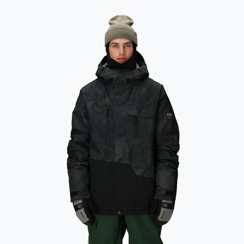 Herren-Snowboardjacke 686 Geo Insulated black hemisphere