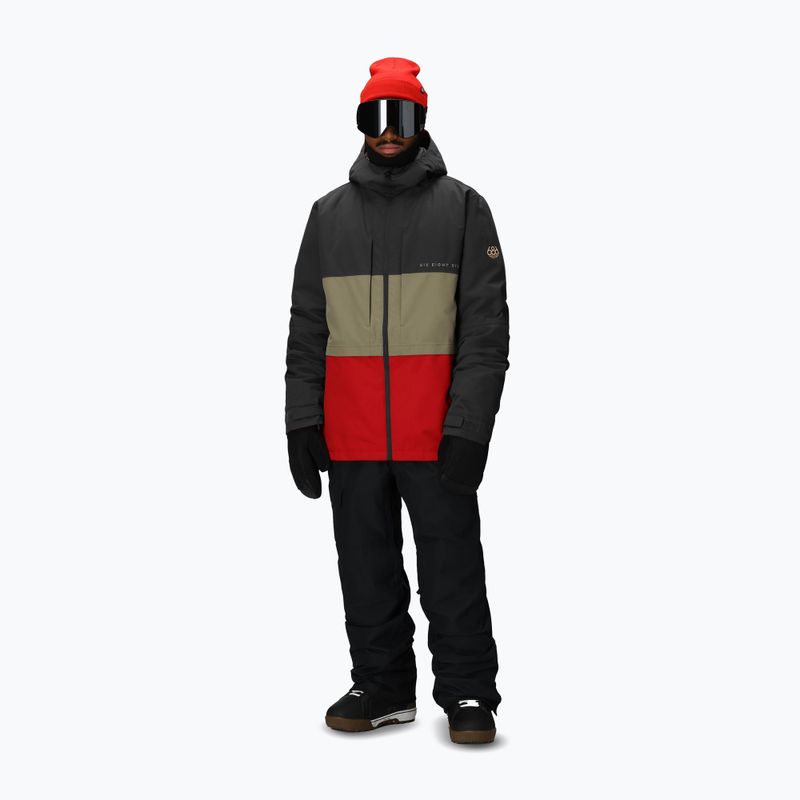 Herren-Snowboardjacke 686 Smarty 3IN1 Form charcoal colorblock 4