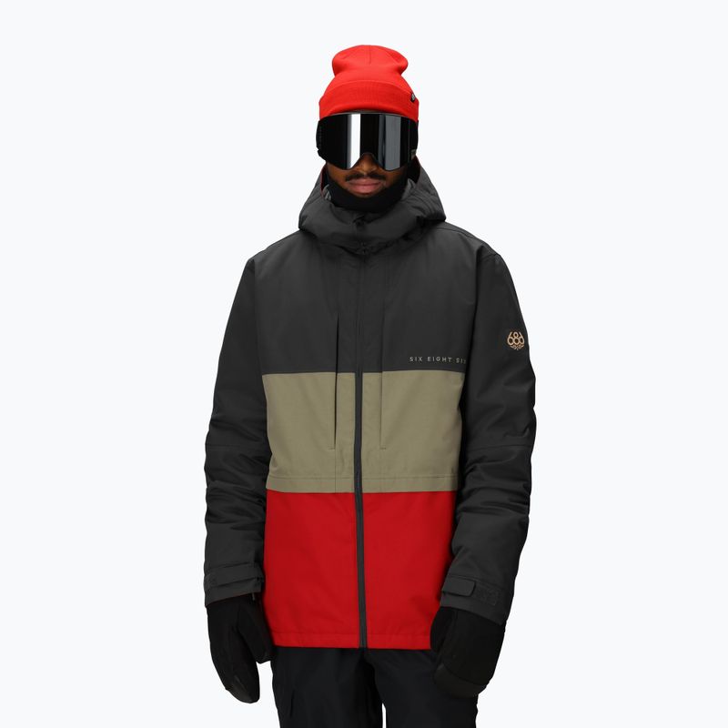 Herren-Snowboardjacke 686 Smarty 3IN1 Form charcoal colorblock 6