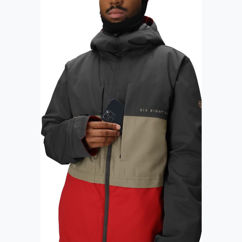 Herren-Snowboardjacke 686 Smarty 3IN1 Form charcoal colorblock 8