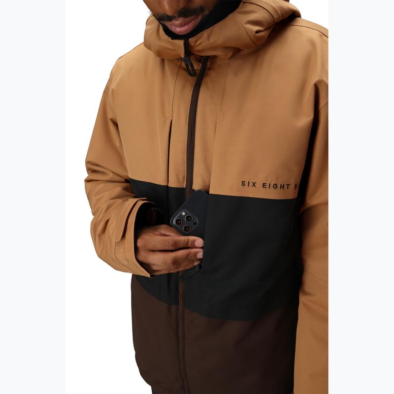 Herren-Snowboardjacke 686 Smarty 3IN1 Form caramel colorblock 8