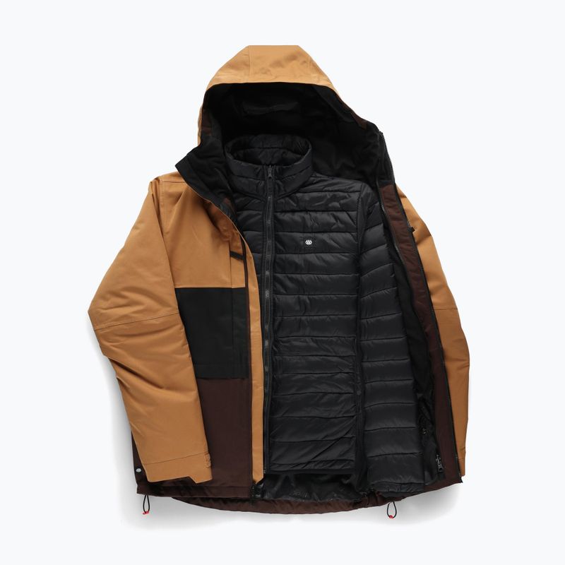 Herren-Snowboardjacke 686 Smarty 3IN1 Form caramel colorblock 10