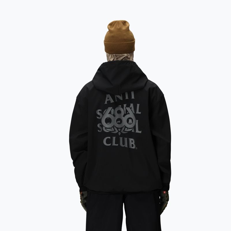 Herren Snowboard-Hoodie 686 x ASSC F1 Waterproof Team Hoody assc black 2