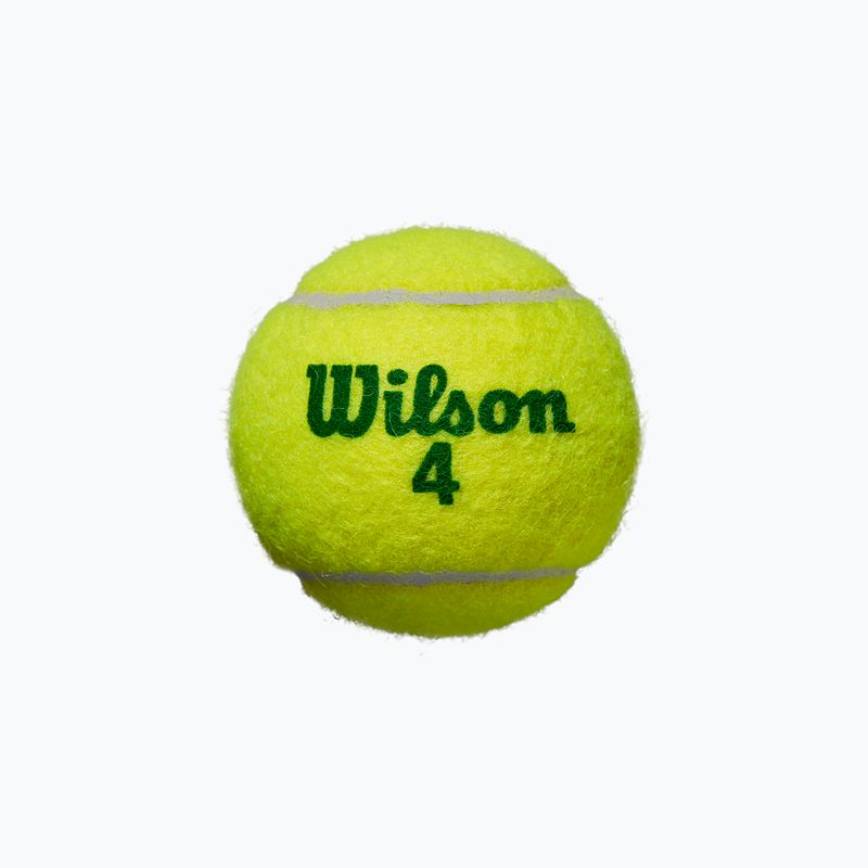 Kindertennisbälle Wilson Starter Play Grün 4 Stück gelb WRT137400