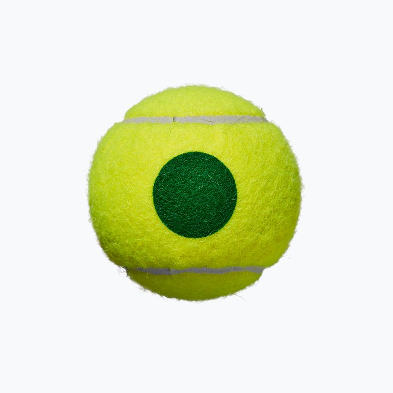 Kindertennisbälle Wilson Starter Play Grün 4 Stück gelb WRT137400