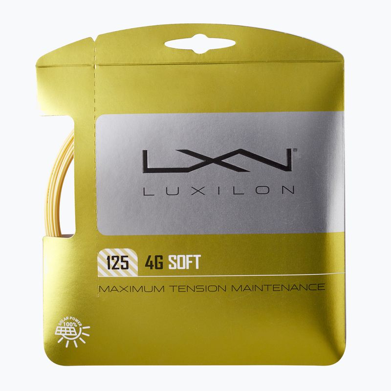 Tennissait Luxilon 4G Soft 125 12,2 m gold