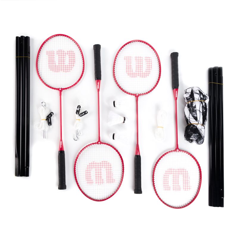 Wilson Tour Satz Badmintonschläger 4 Stück rot WRT844400