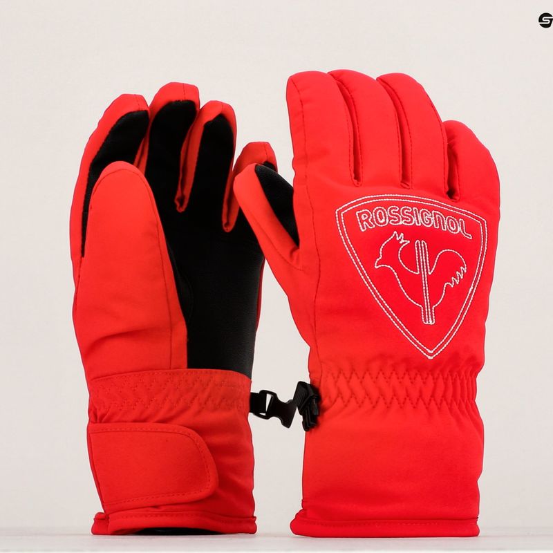 Rossignol Jr Rooster G sports rot Kinder-Skihandschuhe
