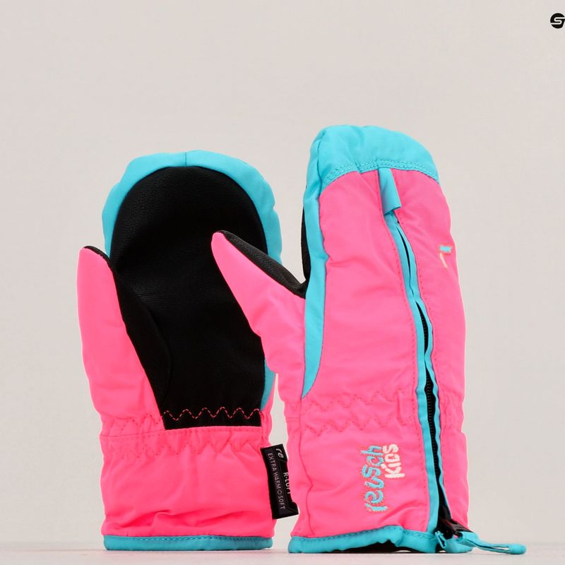 Reusch Ben Mitten Kinder-Skihandschuhe knockout pink/bachelor button 10