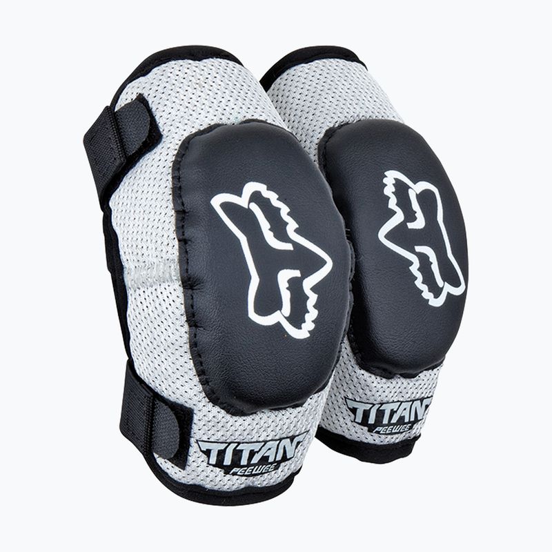 Fahrrad-Ellenbogenschoner Kinder Fox Racing Peewee Titan Youth Elbow Jr black/silver