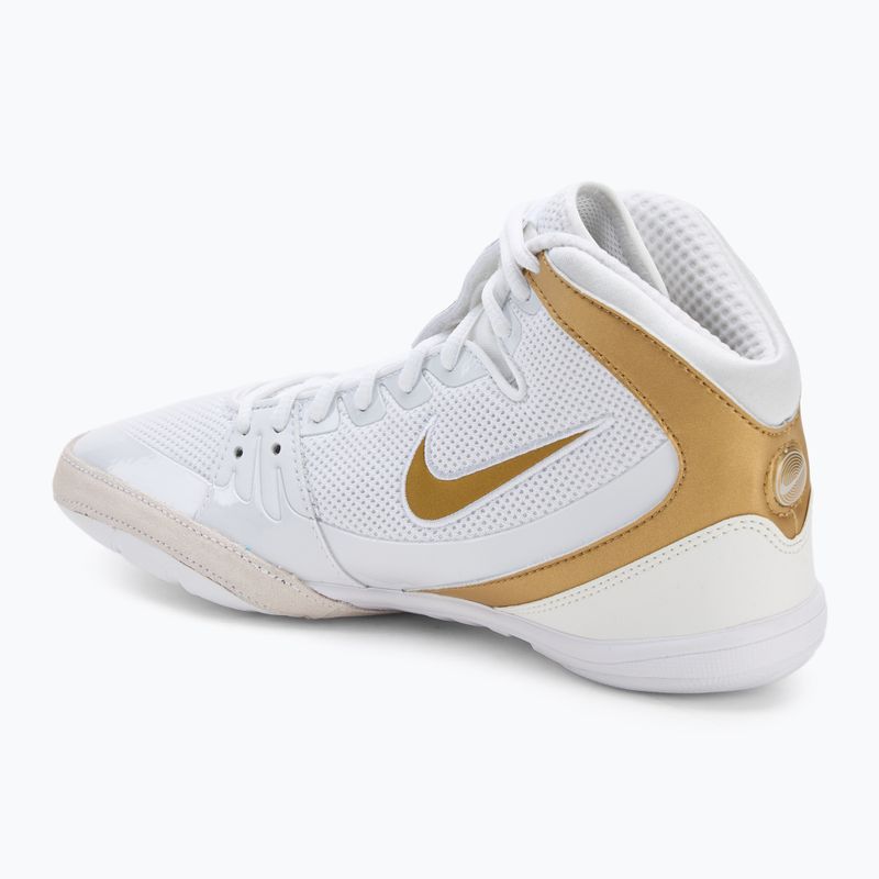 Nike Freek Weiß/Metallic Gold/Cool Grey Boxen Schuhe 3