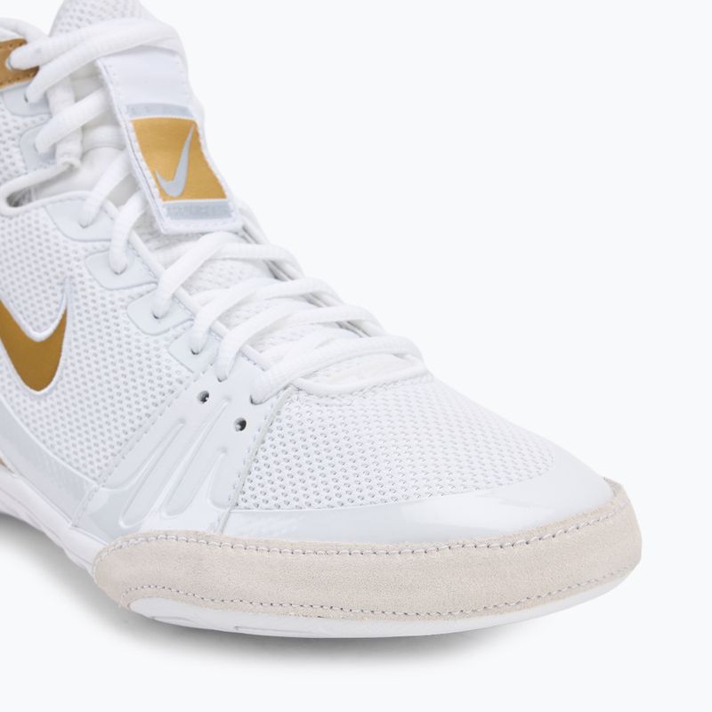 Nike Freek Weiß/Metallic Gold/Cool Grey Boxen Schuhe 7