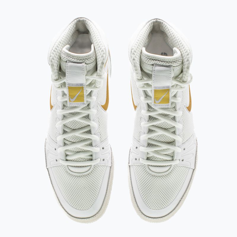 Nike Freek Weiß/Metallic Gold/Cool Grey Boxen Schuhe 8