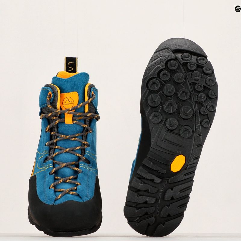 Herren-Trekkingstiefel La Sportiva Boulder X Mid blau/gelb 8