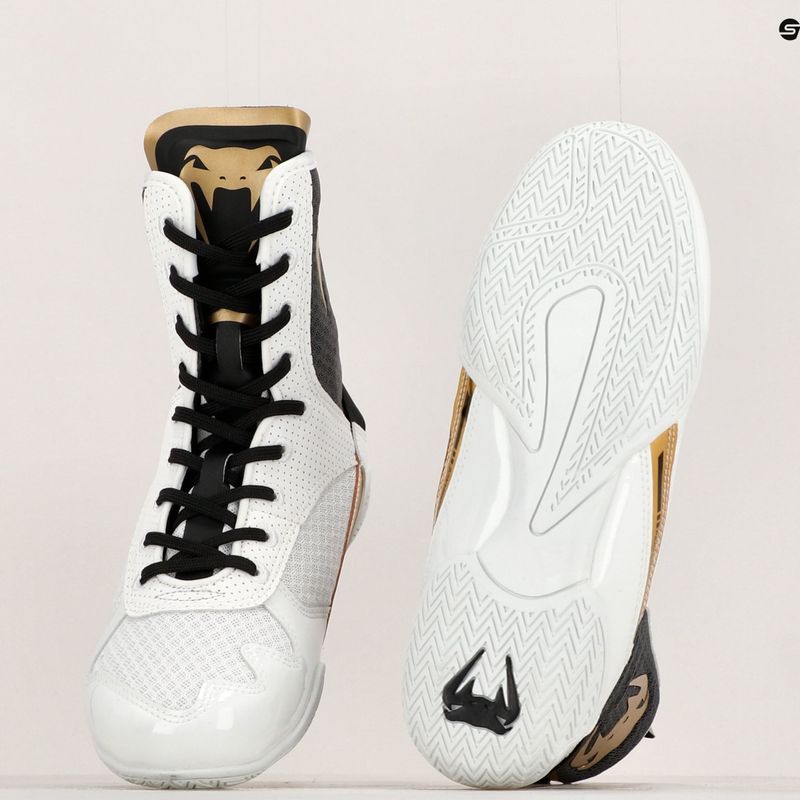 Venum Elite Boxing Stiefel weiß/schwarz/gold 8