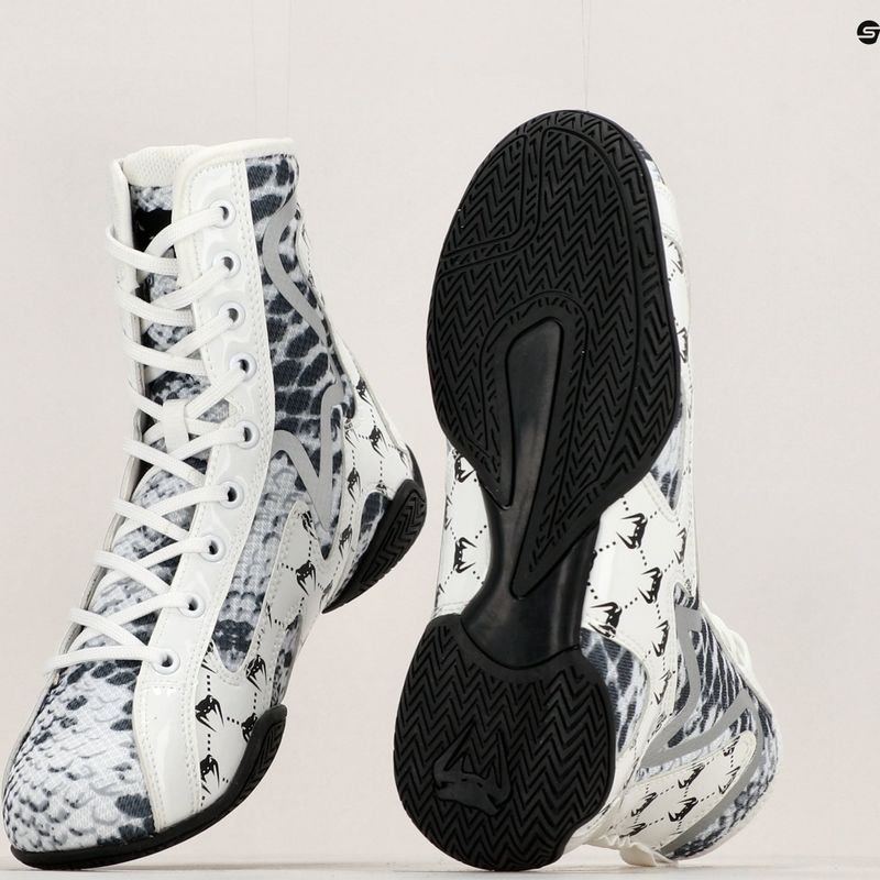 Venum Snake weiße Boxstiefel 8