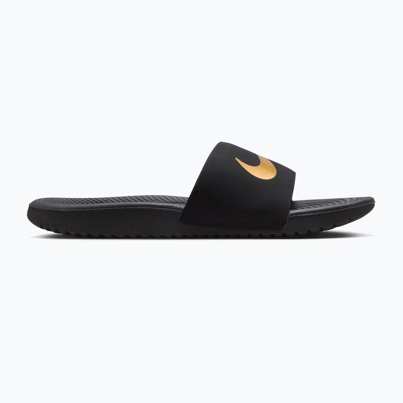 Kinder-Slides Nike Kawa black/metallic gold
