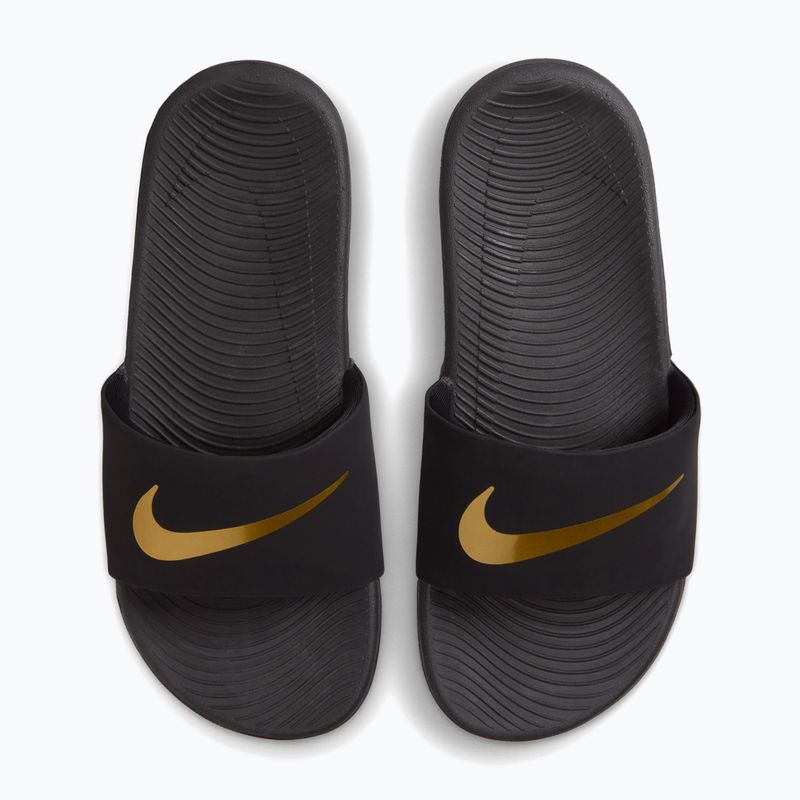 Kinder-Slides Nike Kawa black/metallic gold 5