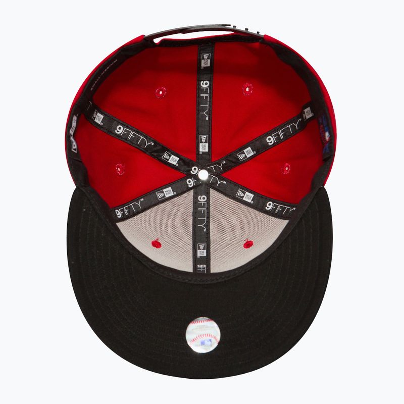 Neue Era Farbe Block 9Fifty New York Yankees Kappe rot 3