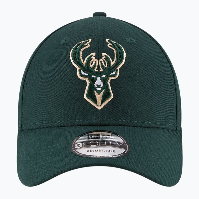Neue Era NBA Die Liga Milwaukee Bucks dunkelgrün Kappe 4