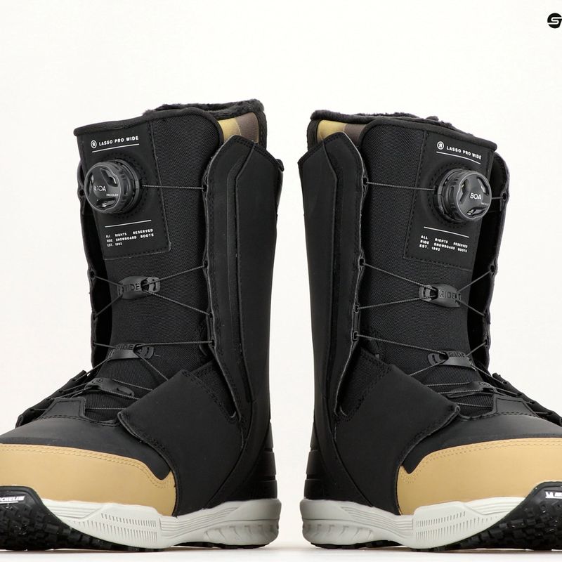 Herren Snowboardschuhe RIDE Lasso Pro Wide schwarz 13