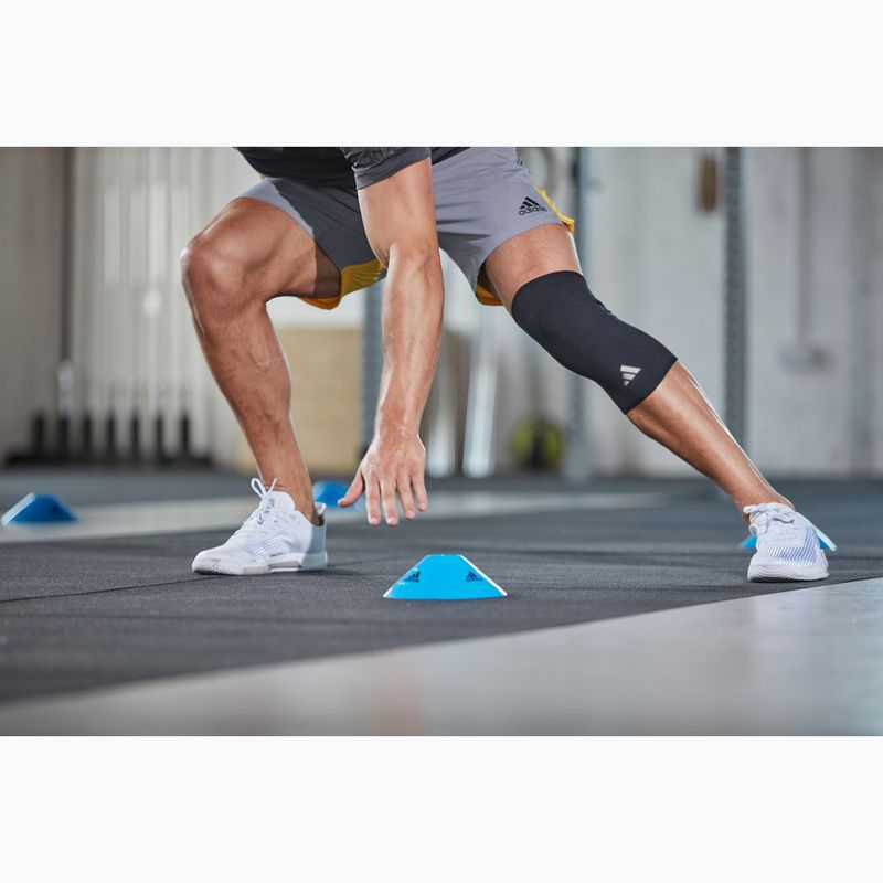 Kompressionsbandage für das Knie adidas Knee Support black/ white 2