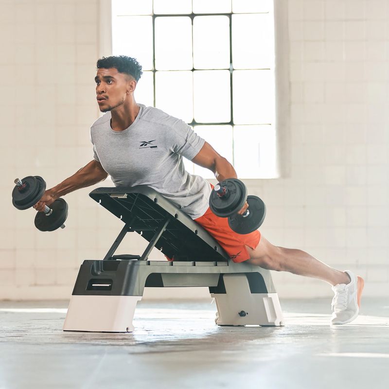 Multifunktionaler Step Reebok Deck white 17