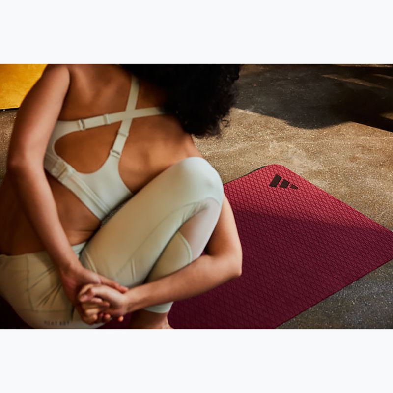 Fitnessmatte adidas Yoga 6 mm collegiate burgundy 11