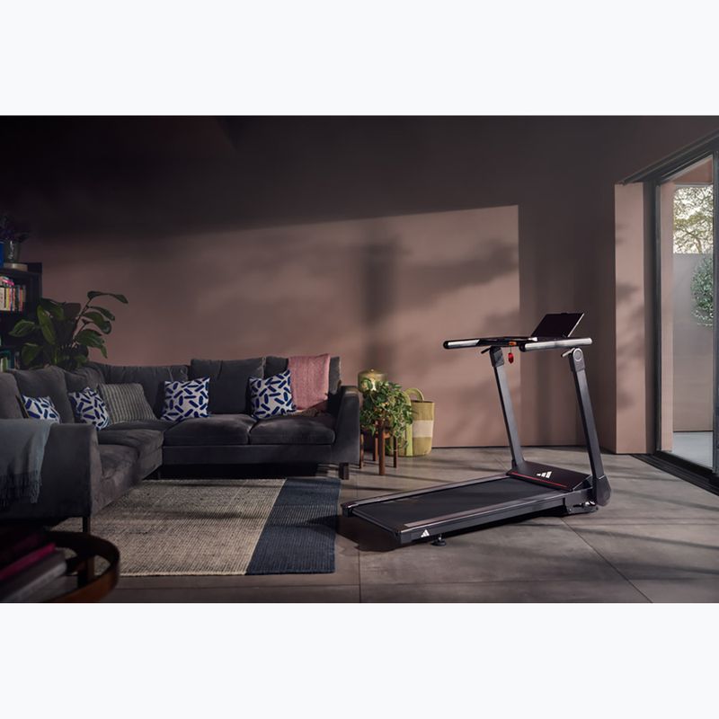 Laufband elektrisch adidas T-1 Folding Treadmill black 20