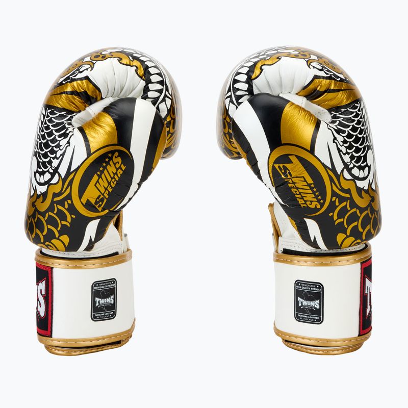 Boxhandschuhe Twins Special Fancy FBGVL3-52 white/gold 4